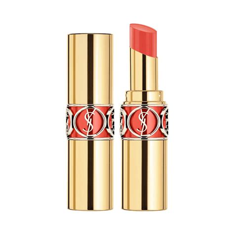 ysl beauty rouge volupte shine no.74 coral in craze|ysl beauty coral in touch.